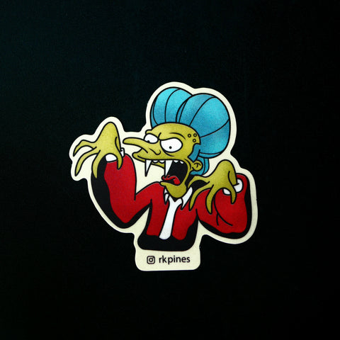 Sticker Sr. Burns Drácula
