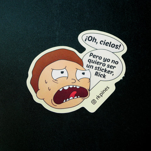 Sticker Morty Pin