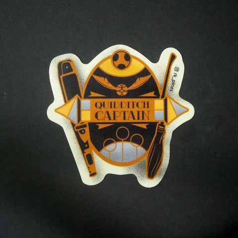 Sticker Quidditch Captain Hufflepuff