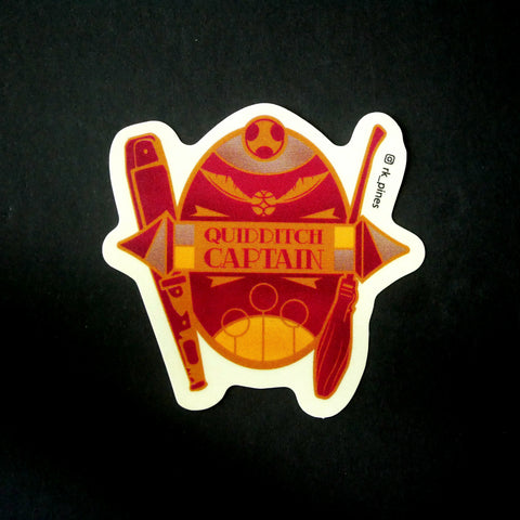 Sticker Quidditch Captain Gryffindor