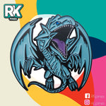 Dragon blanco de ojos azules