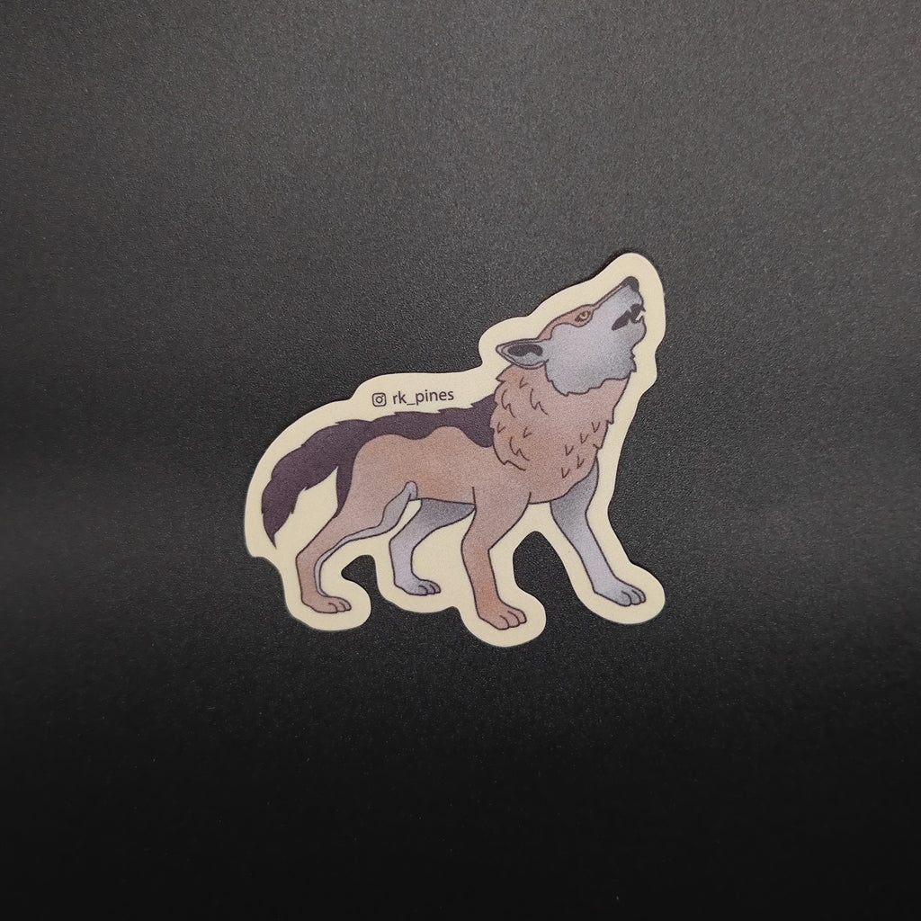 Lobo Sticker Rabioso Sticker Lobo Mexicano – RK Pines