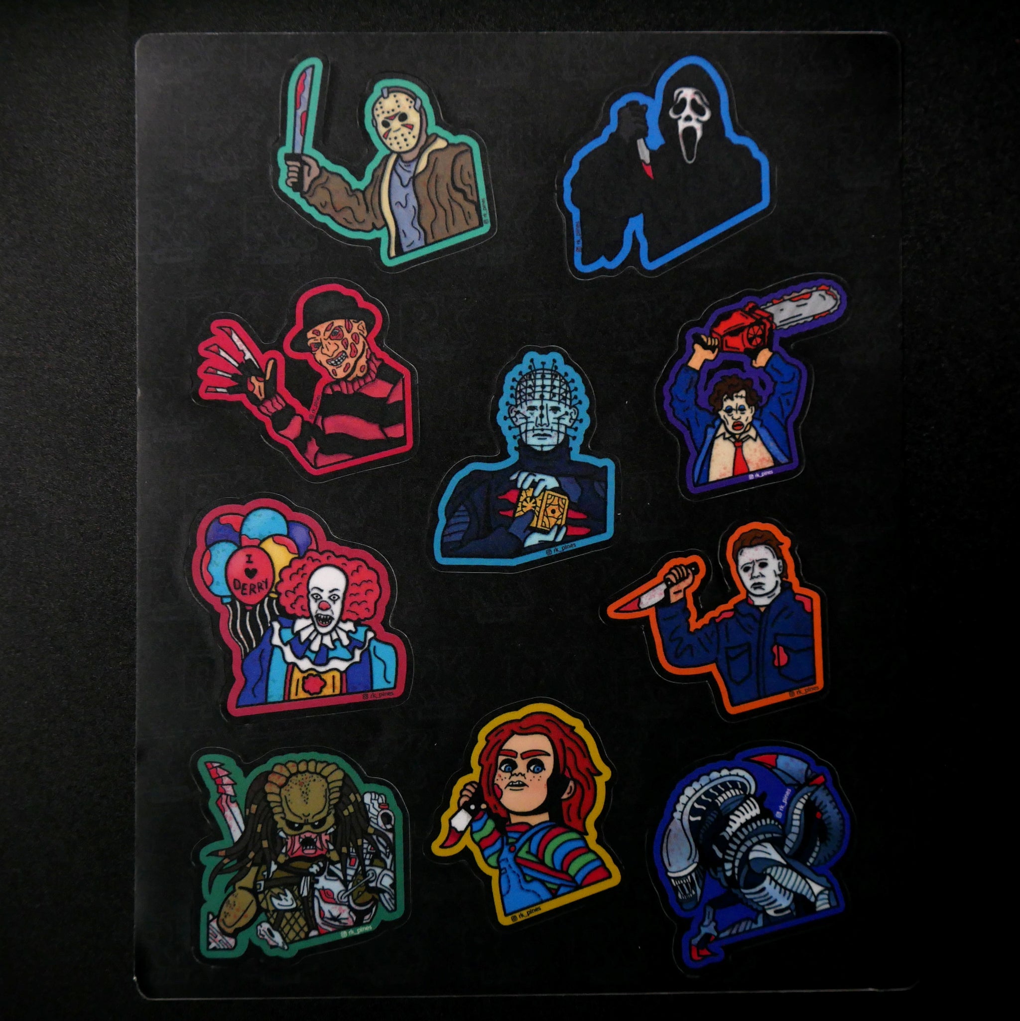 Mini Slasher Sticker Planilla de Stickers: Slasher – RK Pines