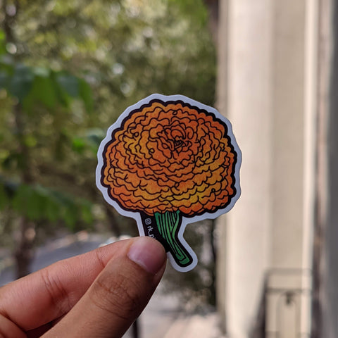 Sticker Flor de Cempasúchil